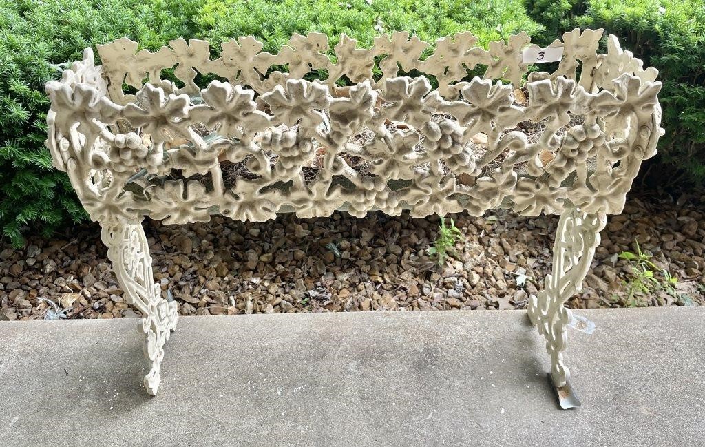 Ornate cast iron planter