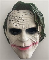 Joker mask signed by Heath Ledger