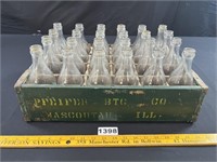 Pfeifer (Mascoutah, IL) Wood Case & Bottles