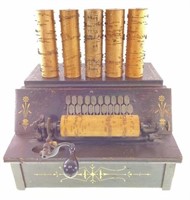Antique Gem Roll Organ W/ 6 Player Cobs