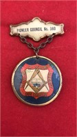 Antique Mason’s pin, Whitehead & Hoag Company,