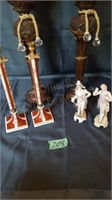 (2) Matching Candle Holders 13.5" Tall, (2)
