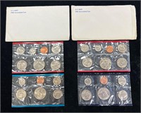 1980 & 1981 US Mint Uncirculated Coin Sets