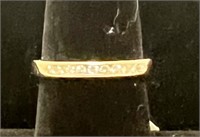 14KT Gold and Diamond Band