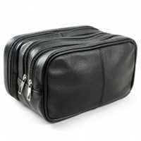 Lavievert Genuine Leather Toiletry Bag