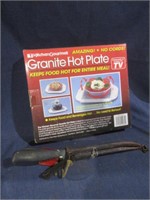 granite pot holder, filet knife
