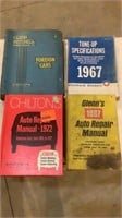 (4) Vintage Automotive Repair Manuals