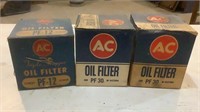 (3) Vintage New Old Stock AC Oil Filters