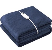 (62" x 84" - blue) Wapaneus Foot Pocket Heated