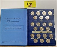 QUARTERS MISC, COIN COLLECTING BOOK, APPROX: 40