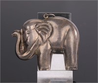 STERLING SILVER Elephant Pendant