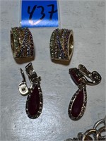 Monet Necklace & 2 Sets of Clip On Earrings