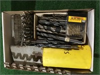 Box lot of drill bits