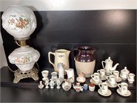 Phoenix Lamp Milk Glass Pitchers, Tea Sets and mor