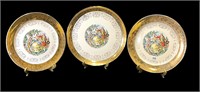 3 Sabin Crest-O-Gold Plates