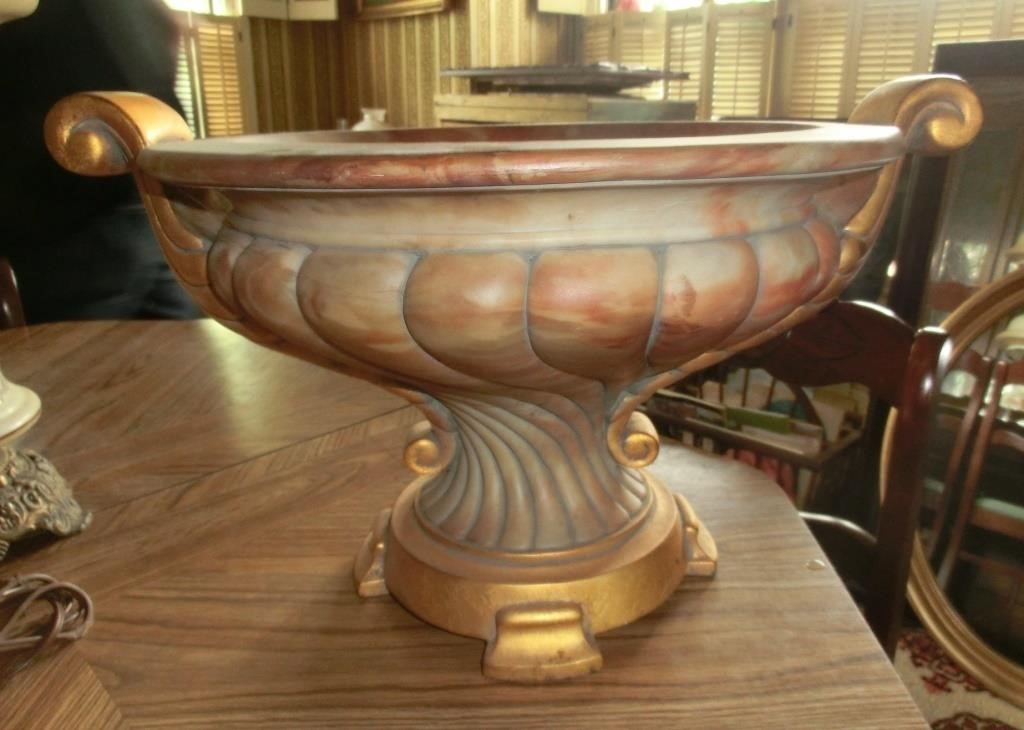 lg. composition urn 12" tall & 20" wide
