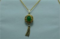 Emerald estate necklace