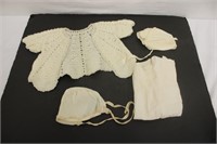 Vintage Baby Bonnets, Jacket & Dress ~ As Is