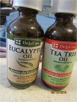 Bottle of Eucalyptus Oil and Tea Tree Oil -