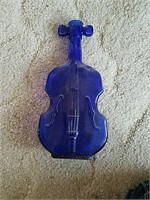 Cobalt Blue Violin Bottle