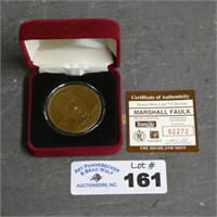 Marshall Faulk Bronze Mint Collector Coin