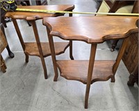 Pair of handcrafted tables
