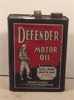 Defender Motor Oil Can