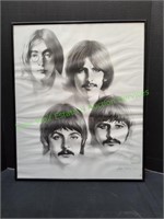 Framed 1988 The Beatles Signed Lithograph Print