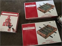 (2) Table Top Fooseball & Slingshot Game