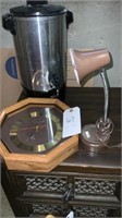 Coffee Pot Desk Lamp Clock