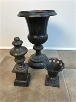 Brass Urn & Other Decor