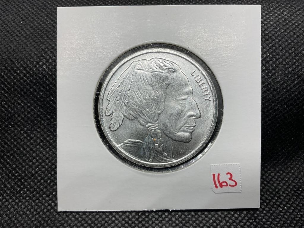 INDIAN HEAD .9999 FINE SILVER ONE TROY OZ BULLION