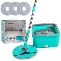 Spin Mop and Bucket Set, Mop and Bucket with