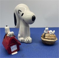 Vintage Snoopy Items 3 Pcs ( small chip)
