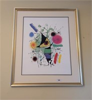 FRAMED ABSTRACT ART MATTED