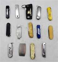 (14) Vintage Folding Keychain Pocket Knives
