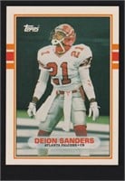 1989 Tops Traded Football 30T Deion Sanders Rookie