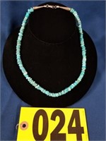 Beaded Turquoise Necklace(Ship or Pick up)