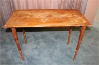 Antique Wooden Folding Sewing Table