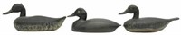 (3) VINTAGE CARVED & PAINTED DUCK DECOYS