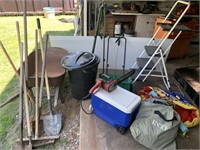 Wheelbarrow, Sprinkler, Ladder, Lake Tube, etc.