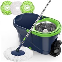 WF364  SUGARDAY Spin Mop & Bucket Set, Green