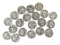 20 $5 Face Silver Washington Quarters