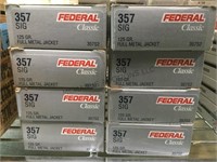 8 boxes of “Federal”  357 sig ammo