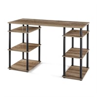 B9037  Mainstays No Tools Computer Desk Rustic Br