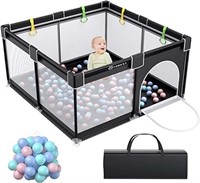 YOBEST Baby Playpen, Small Infant Playard with Gat