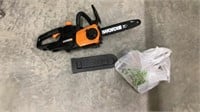Worx Battery Chain Saw 10” Bar with Batteries