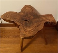 Rustic Log Accent Stool/Table 25in W x 20in Tall
