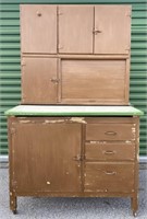 Vintage Hoosier Kitchen Cabinet 69"H x 40"W x 25"D