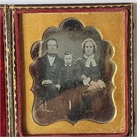 Antique Daguerreotype Photograph - Family Group